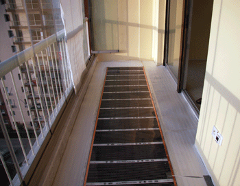 karbonik ısıtma filmleerimiz su almayan kapalı balkonlarda da kullanılır.